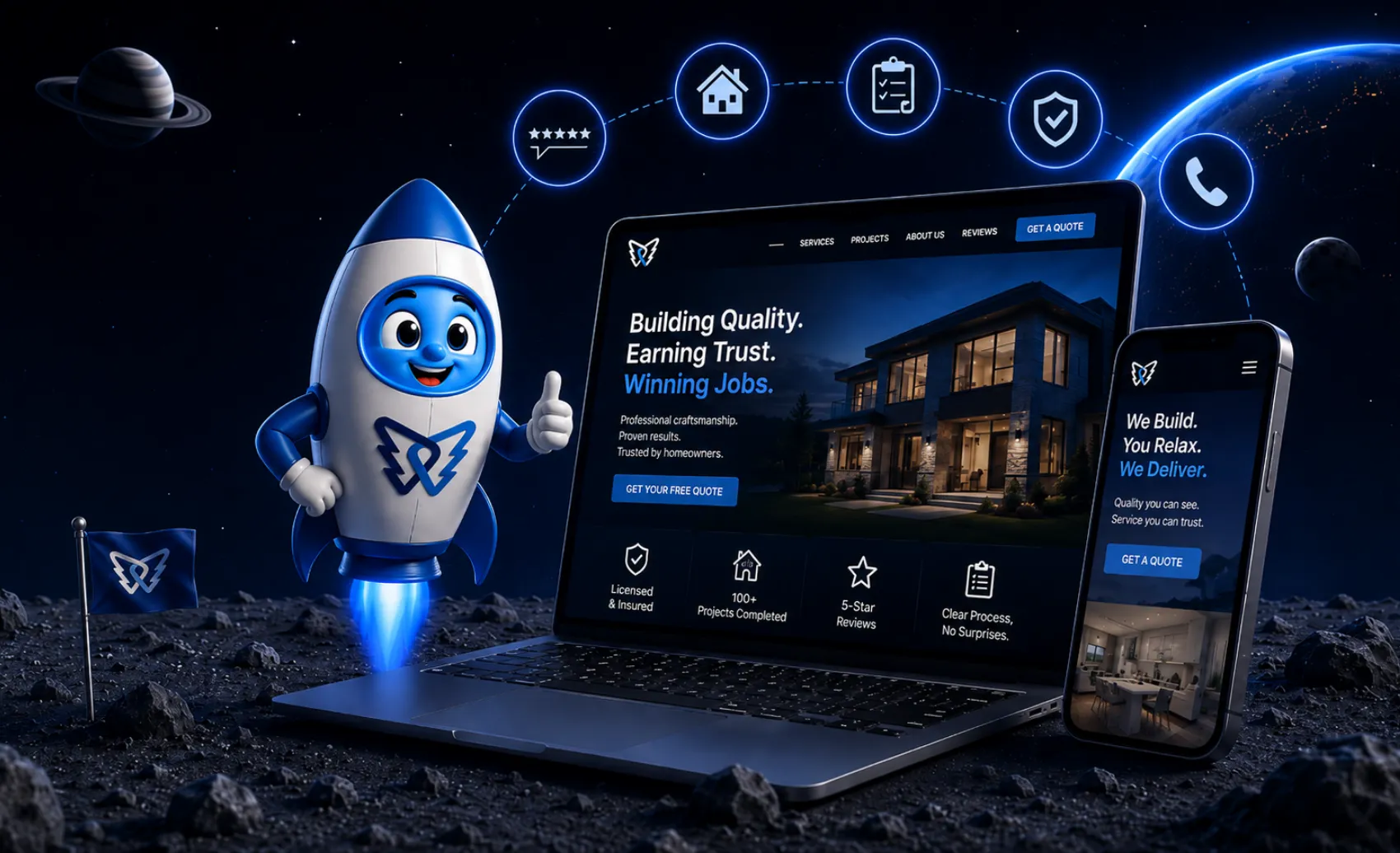 Contractor Websites That Win Jobs Before the First Phone Call.