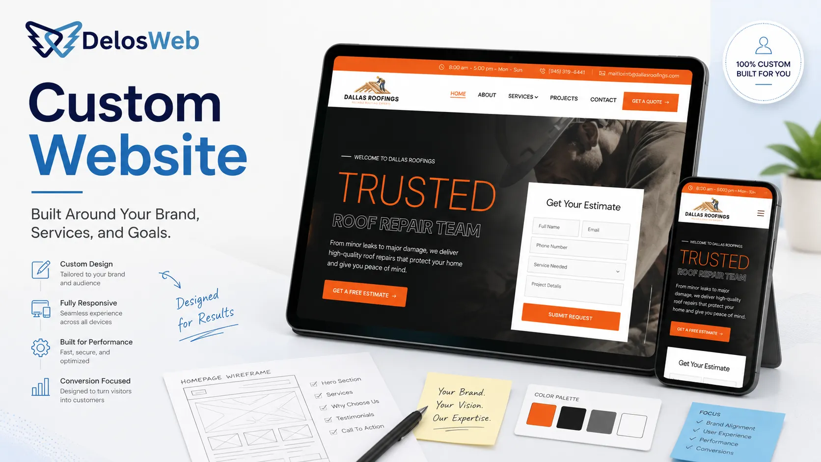 Custom website preview